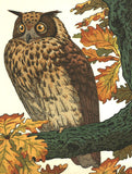 Yoshida Toshi - #016801 Mimizuku (Eagle Owl) - Free Shipping