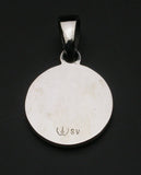 Saito - The Mandala on Lotus flower Silver 950 Pendant Top (Extra Small)