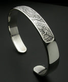 Saito - Rise Dragon-L Silver 950 Bangle