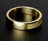 Saito - Heart Sutra Extra Slim Gold Ring (18Kt Gold)