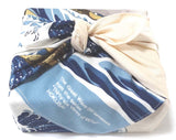 Sumidagawa - Katsushika Hokusai -The Great Wave off Kanagawa (波裏に富士)  - Furoshiki 48 x 48 cm