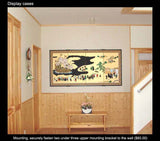 Matsui Shoun - Japanese Traditional Hand Paint Byobu (Gold Silk Folding Screen) - X171 - Free Shipping