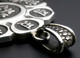 Saito - The Mandala on Lotus flower Silver Pendant Top (Silver 950)