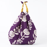 Omotenashi -  Double-Sided Dyeing Kiku (Chrysanthemum) Deep Purple 菊／濃紫（こきむらさき） - Furoshiki (Japanese Wrapping Cloth)
