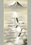 Sankoh Kakejiku - H30C1-004 - Fugaku Hisho (Mt. Fuji & cranes) - Free Shipping