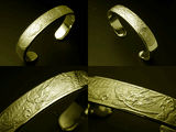 Saito - Rise Dragon - L 18Kt Gold Bangle