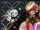 Yu-Soku -  Shippo to Shiki (Treasure of Seven w/ Four Seasons)  七宝と四季  - Furoshiki (Japanese Wrapping Cloth)