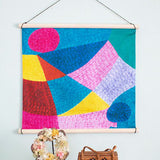 Art Brut - Asobiba (playground) multi 遊び場 マルチ - Furoshiki   50 x 50 cm