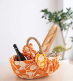 Omotenashi -  Double-Sided Dyeing Daidai - Orange 橙 （だいだい）／橙色（だいだいいろ） - Furoshiki 105 x 105 cm (Japanese Wrapping Cloth)