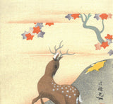 Ogata Korin - #7 Shika no Zu (Deer) - Japanese Woodblock Print - Free Shipping