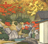 Yoshida Toshi - Hakone shinsengo Nikko den no Oniwa (Autumn in Hakone Museum) - Free Shipping