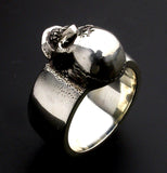 Saito - Skull Silver Ring w/ Bonji (Silver 925)　