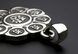 Saito - Mandala on Lotus flower Silver 950 Pendant Top (Small)