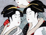 Sumidagawa - Kitagawa Utamaro- Kansei Sanbizin ( 寛政三美人) - Furoshiki 48 x 48 cm
