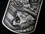 Saito - Rise Dragon - R & Tiger Silver 950 Pendant