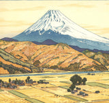 Yoshida Toshi - #018301 Izu Ohito no Fuji Aki  (Mt.Fuji from Ohito, Autmun) - Free Shipping