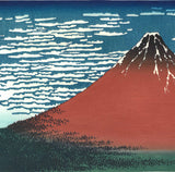 Katsushika Hokusai - #33 - Gaifu Kaisei (South Wind, Clear Sky)   凱風快晴 - Free Shipping　　