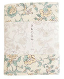 Kimono tsutsumi - Kacho sarasa  Cream 花鳥更紗 キナリ (Japanese Wrapping Cloth)  150 x 150 cm