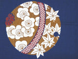 Kyoto Noren (Doorway curtain) 85 cm X 150 cm - Suzu Chirashi (Navy) - Free Shipping