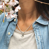 Saito - Sakura Silver Pendant top (Silver 925) Small with 50 cm silver chain