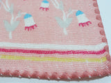 Takehisa Yumeji - The bird & flower Pink - Gauze Towel (Handkerchief)