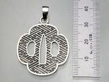 Saito - Japanese Sword Guard (Tsuba) Shape Silver 950 Pendant Top