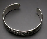 Saito - Rise Dragon-R Silver 950 Bangle with Bonji