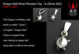 Saito - Dragon Ball Silver Pendant Top - S (Silver 925)