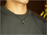 Saito - Rise Dragon W/Chakra Silver Pendant Top (Silver 925)