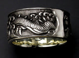 Saito - Rise Dragon in the Sea Silver Ring (Silver 925)