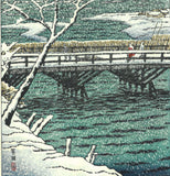 Kasamatsu Shiro - #28 Echigi Kashiwazaki (The snow at Kashiwazaki) - Free Shipping