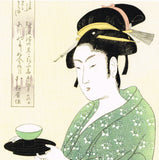 Kitagawa Utamaro - Bijin-ga (Beautiful woman in Edo era) - Ukiyoe Origami