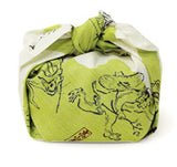 Sumidagawa - Cho Jyu Jinbutsu Giga Green (鳥獣人物戯画) - Furoshiki 48 x 48 cm