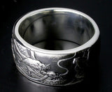 Saito - Rise Dragon W/Bonji Silver Ring (Silver 950)