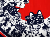 Kenema - Maneki-neko  猫手まねき - Furoshiki 50 x 50 cm