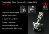 Saito - Dragon Ball Silver Pendant Top (Silver 925)