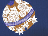 Kyoto Noren (Doorway curtain) 85 cm X 150 cm - Suzu Chirashi (Navy) - Free Shipping