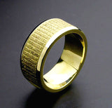 Saito - Heart Sutra Slim Gold Ring (18Kt Gold)　