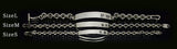 Saito - Initial Silver Bracelet Size L (Silver 950)