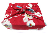 Modern Girl - Ume (Plum) Red - Furoshiki   70 x 70 cm