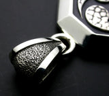 Saito - Octagon Shape Mitsudomoe Silver Pendant Top(Silver 950)