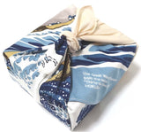 Sumidagawa - Katsushika Hokusai -The Great Wave off Kanagawa (波裏に富士)  - Furoshiki 48 x 48 cm