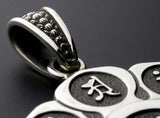 Saito - The Mandala on Lotus flower Silver Pendant Top (Silver 950)