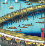 Utagawa Hiroshige - No.059 Ryōgoku Bridge and the Great Riverbank - One hundred Famous View of Edo - Free shipping
