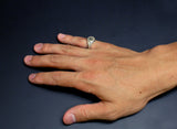 Saito - Buddha in Sanskrit Characters Signet Silver Ring　