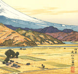 Yoshida Toshi - #018301 Izu Ohito no Fuji Aki  (Mt.Fuji from Ohito, Autmun) - Free Shipping