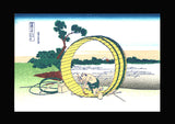 Katsushika Hokusai - Unsodo edition 4 scene of Thirty-six Views of Mount Fuji in Frame - Miniature scale - Free Shipping