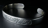 Saito - Rise Dragon-L Silver 950 Bangle