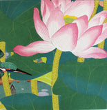 Tsuchiya Rakuzan - Guren (Red Lutus Flower) ni Kawasemi - Free Shipping　