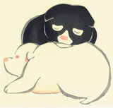 Nakamura Houchu - Inukoro  狗子 (three puppies) - Free Shipping
